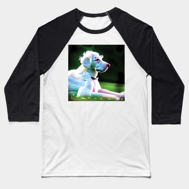 Most Noble Fractal Doggo Baseball T-Shirt by CafePurr